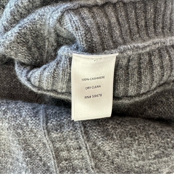 Cynthia Rowley Cashmere Gray Sweater Oversized Short Sleeve XS/S - Picture 12 of 15